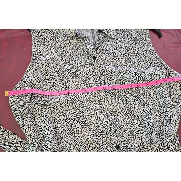 NWT Croft & Barrow XXL Sleeveless Button-Front Patterned Maxi Dress W/Belt Boho - Picture 5 of 10